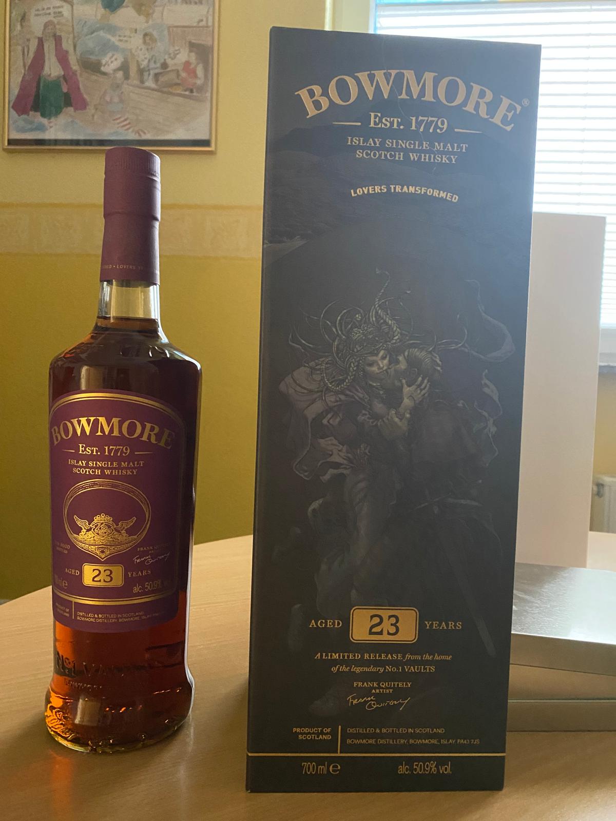 Bowmore 23 Frank Quitely Lovers Transformed - Whiskygraphie